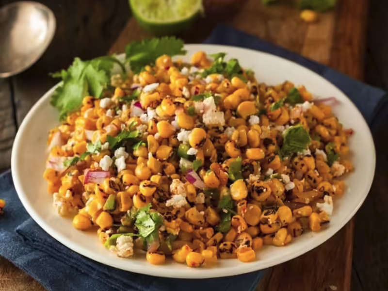Sprout and Corn Chaat